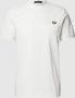 Fred Perry Witte T-shirt Pocket Detail Pique Shirt - Thumbnail 3