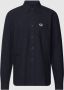 Fred Perry Klassieke Oxford Katoenen Button Down Overhemd Blue Heren - Thumbnail 1
