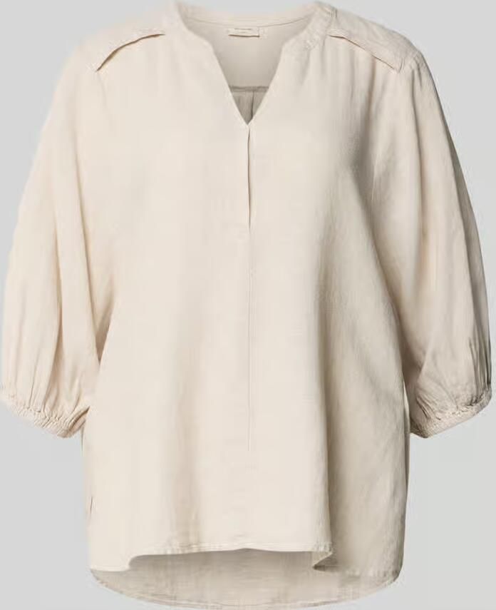 FREE QUENT Blouse van linnenmix met verlengde rug model 'Lava' - Foto 2