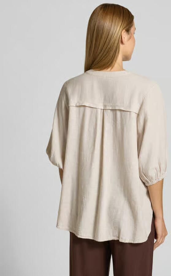 FREE QUENT Blouse van linnenmix met verlengde rug model 'Lava' - Foto 3