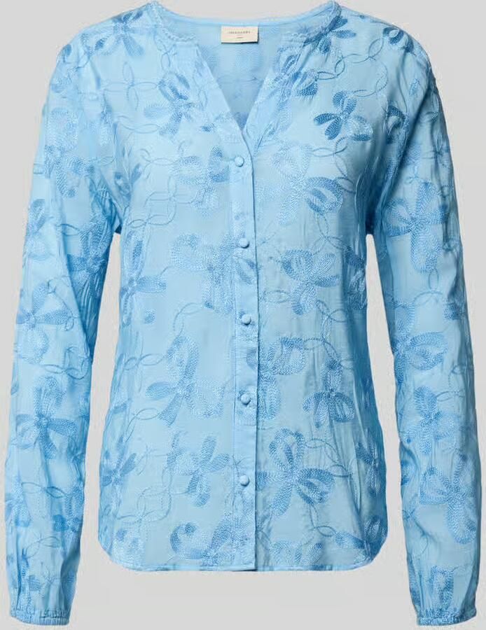 FREE QUENT Blouse van viscosemix met knoopsluiting model 'Randy' - Foto 2