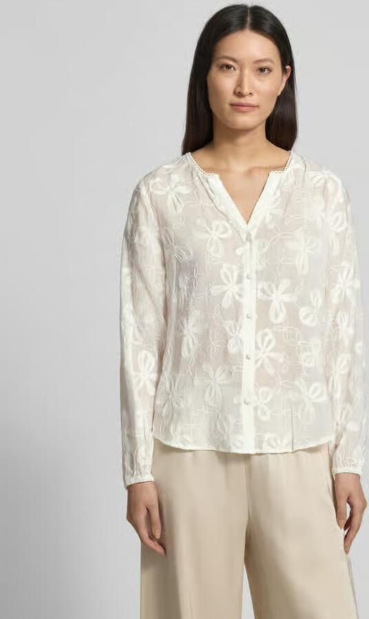FREE QUENT Blouse van viscosemix met knoopsluiting model 'Randy' - Foto 3