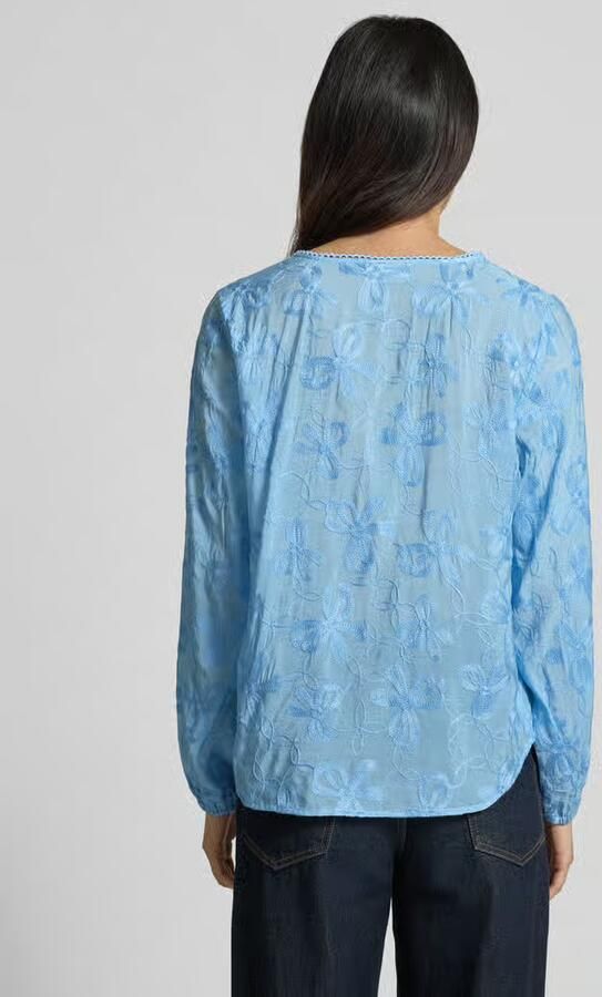 FREE QUENT Blouse van viscosemix met knoopsluiting model 'Randy' - Foto 3