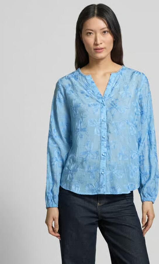 FREE QUENT Blouse van viscosemix met knoopsluiting model 'Randy' - Foto 2