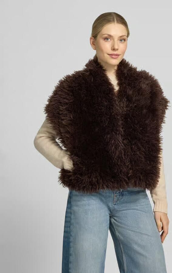 FREE QUENT Bodywarmer met v-hals en kapmouwen model 'Fine' - Foto 3