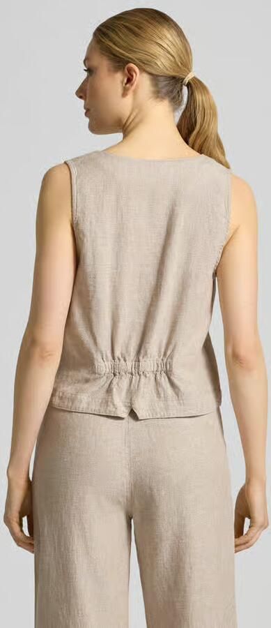 FREE QUENT Bodywarmer van linnenmix met V-hals model 'lavasi' - Foto 2