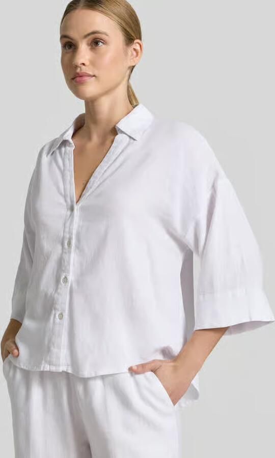 FREE QUENT boxy fit blouse met V-hals model 'Lava'