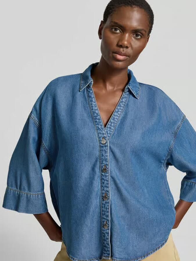 FREE QUENT Boxy fit blouse van lyocell model 'Milo'