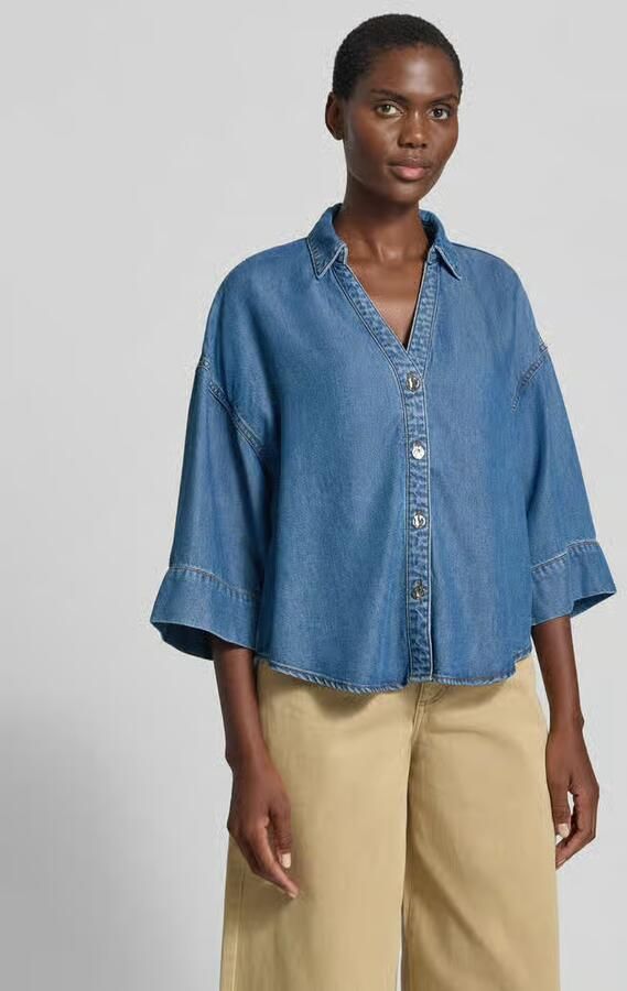 FREE QUENT Boxy fit blouse van lyocell model 'Milo' - Foto 2