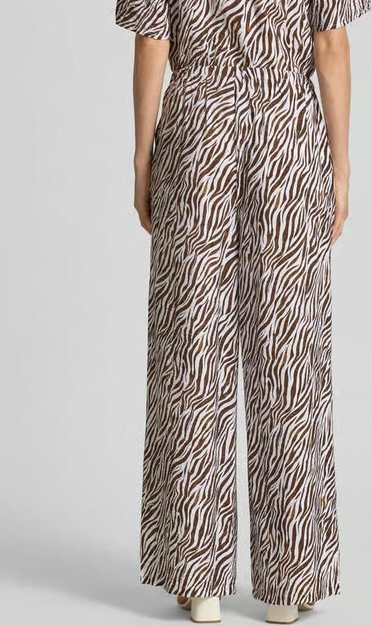 FREE QUENT Broek van viscosemix in allover-look model 'Mele'