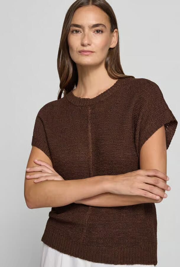 FREE QUENT Gebreid shirt met kapmouwen model 'Estapper'