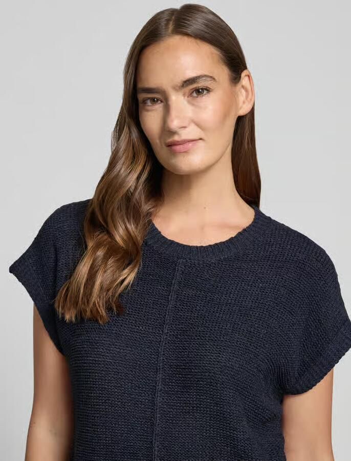 FREE QUENT Gebreid shirt met kapmouwen model 'Estapper'