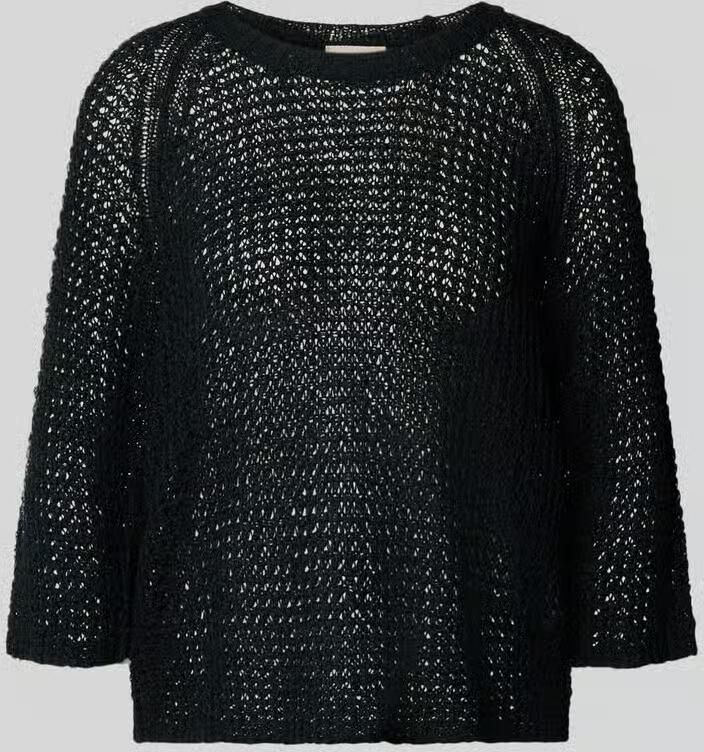 FREE QUENT Gebreid shirt met ronde hals en 3 4-mouwen - Foto 2