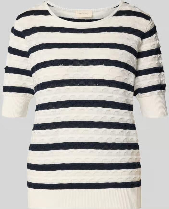 FREE QUENT Gebreid shirt met ronde hals model 'Dodo' - Foto 2
