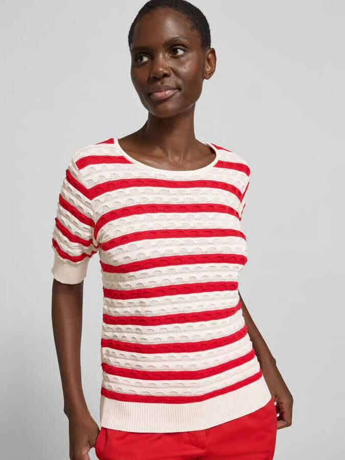 FREE QUENT Gebreid shirt met ronde hals model 'Dodo'
