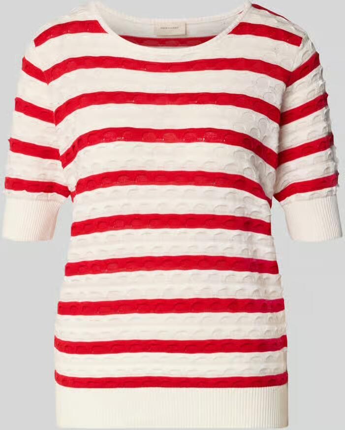 FREE QUENT Gebreid shirt met ronde hals model 'Dodo' - Foto 2