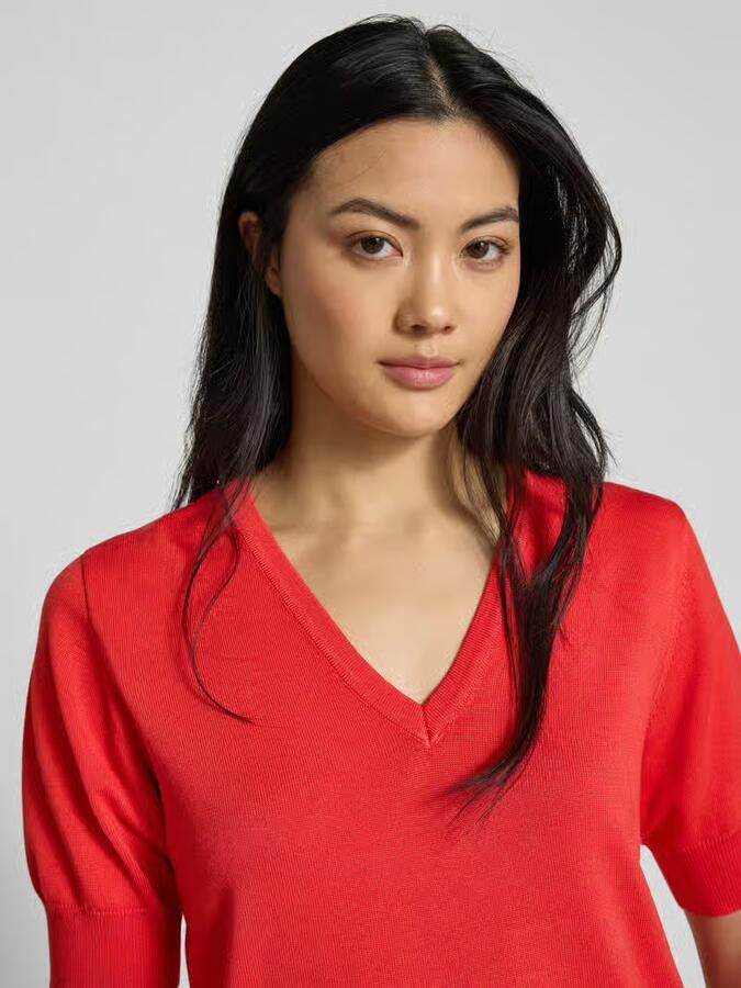 FREE QUENT Gebreid shirt met V-hals model 'Katie' - Foto 2