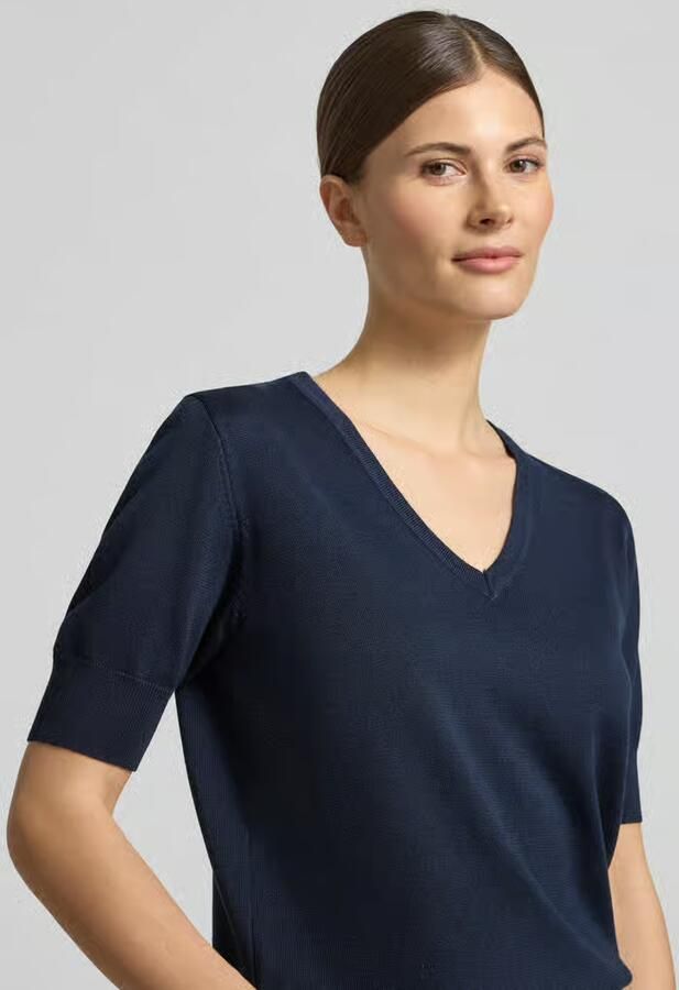 FREE QUENT Gebreid shirt met V-hals model 'Katie'
