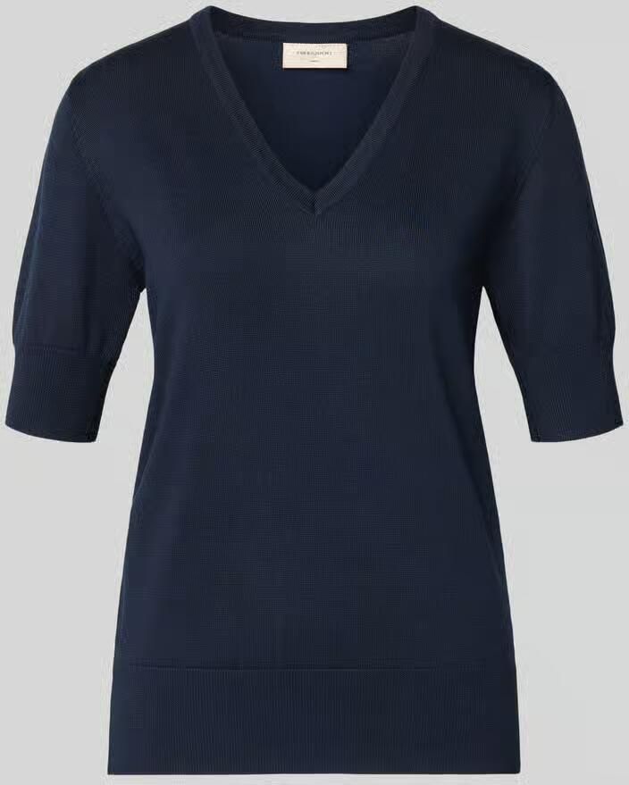 FREE QUENT Gebreid shirt met V-hals model 'Katie' - Foto 2