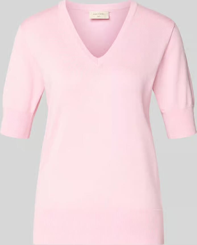 FREE QUENT Gebreid shirt met V-hals model 'Katie' - Foto 2