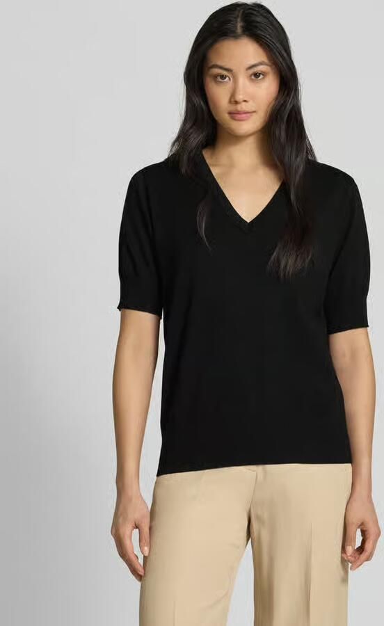 FREE QUENT Gebreid shirt met V-hals model 'Katie' - Foto 5