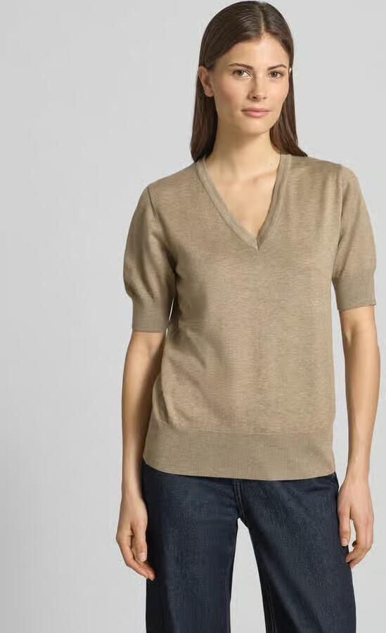 FREE QUENT Gebreid shirt met V-hals model 'Katie' - Foto 2