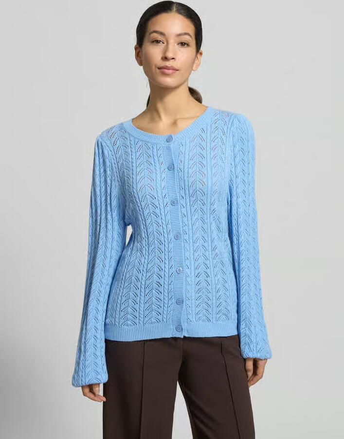 FREE QUENT Gebreid vest met geribde boorden model 'Clarry' - Foto 2