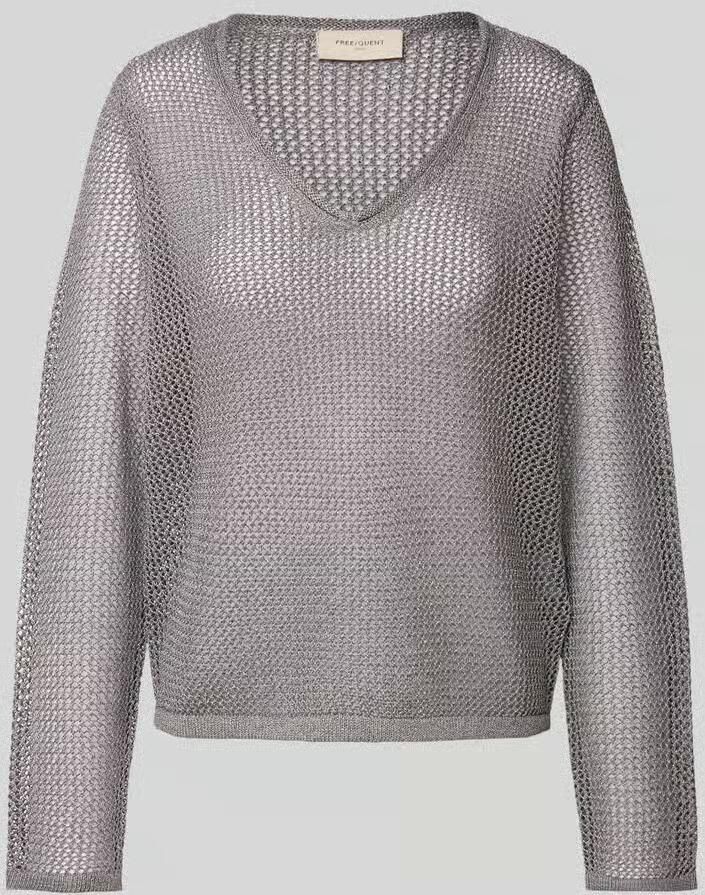 FREE QUENT Gebreide pullover in semi-transparant design model 'TERNE' - Foto 2