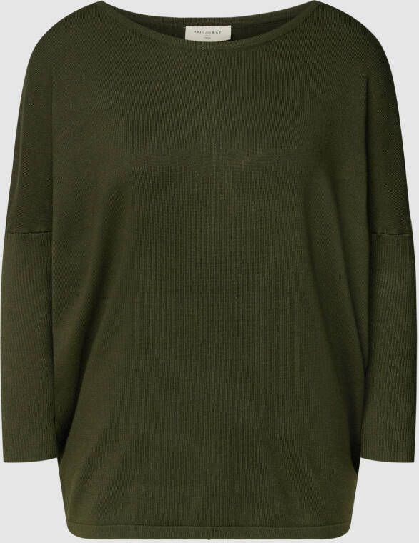 FREE QUENT Gebreide pullover met extra brede schouders model 'Jone