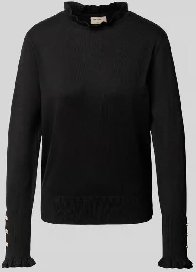 FREE QUENT Regular fit shirt met lange mouwen van viscosemix model 'Katie'