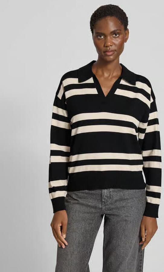 FREE QUENT Gebreide pullover met platte kraag model 'FLOW' - Foto 2