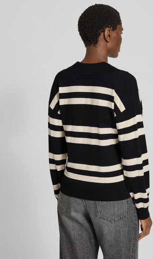 FREE QUENT Gebreide pullover met platte kraag model 'FLOW'