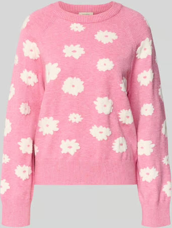 FREE QUENT Gebreide pullover met ribboorden model 'Alpie'