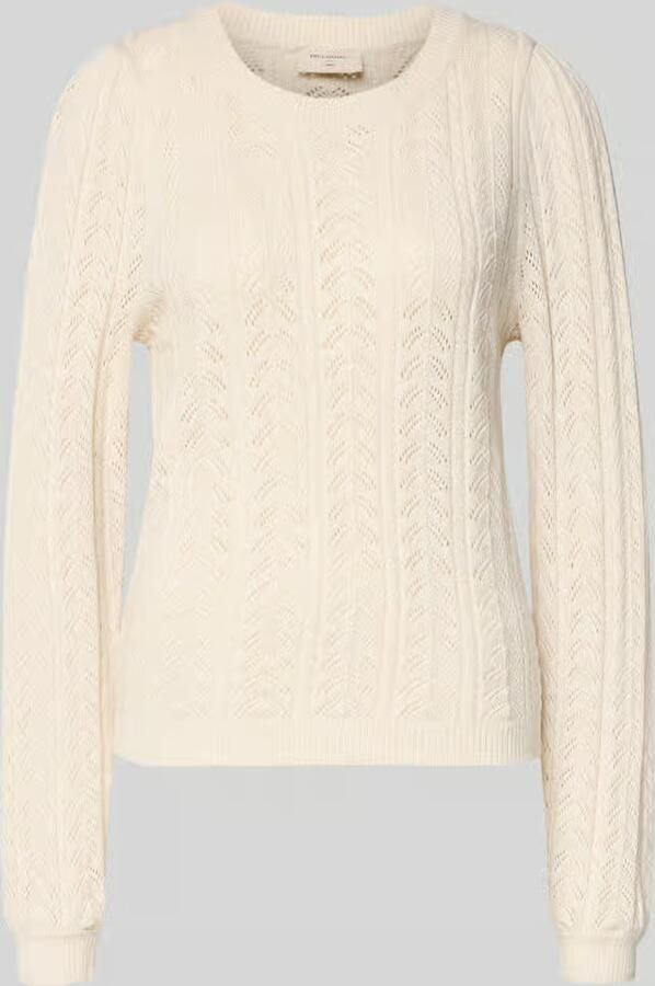 FREE QUENT Gebreide pullover met ribboorden model 'Clarry'