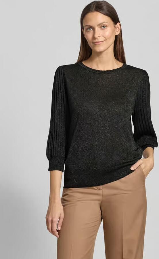 FREE QUENT Gebreide pullover met ribboorden model 'GLITTA'