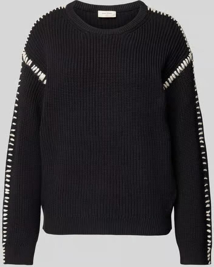 FREE QUENT Gebreide pullover met siernaad - Foto 2