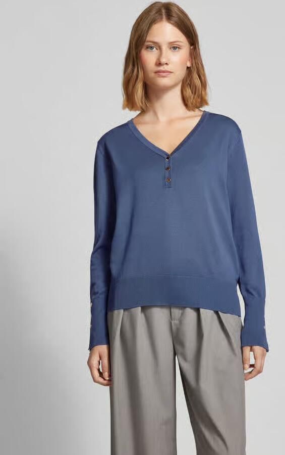 FREE QUENT Gebreide pullover met V-hals model 'Katie' - Foto 2