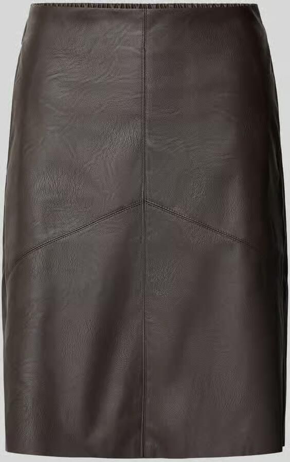 FREE QUENT Knie-lange rok in lederlook model 'Harley'