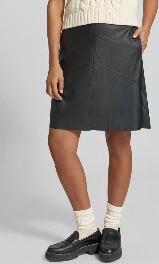FREE QUENT Knie-lange rok in lederlook model 'Harley' - Foto 3