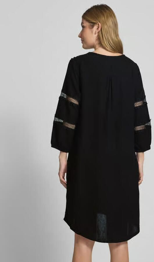 FREE QUENT Knielange linnen jurk van een mix van linnen en viscose model 'Laluna'