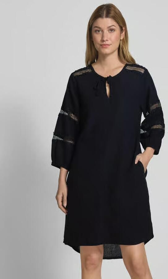 FREE QUENT Knielange linnen jurk van een mix van linnen en viscose model 'Laluna' - Foto 2