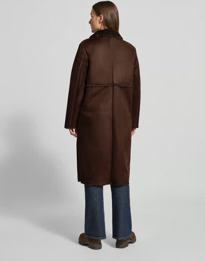 FREE QUENT Lange jas in leerlook model 'LAMSE'