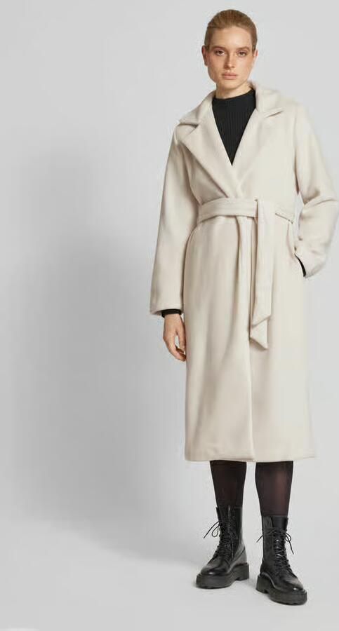 FREE QUENT Lange jas met strikceintuur model 'RIGGO' - Foto 3