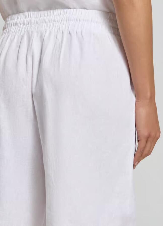 FREE QUENT Linnen korte broek met elastische tailleband model 'Lava'
