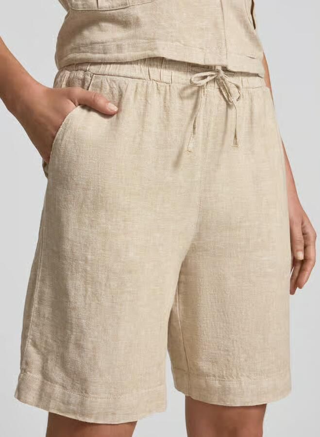 FREE QUENT Linnen korte broek met elastische tailleband model 'Lava' - Foto 2