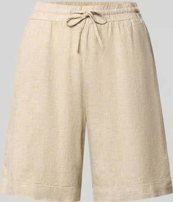 FREE QUENT Linnen korte broek met elastische tailleband model 'Lava' - Foto 3