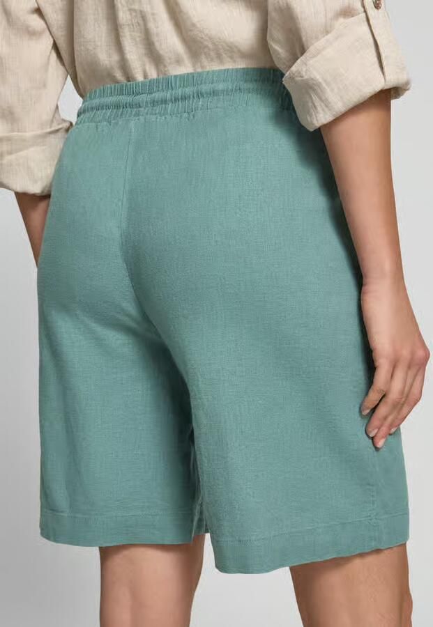 FREE QUENT Linnen korte broek met elastische tailleband model 'Lava'