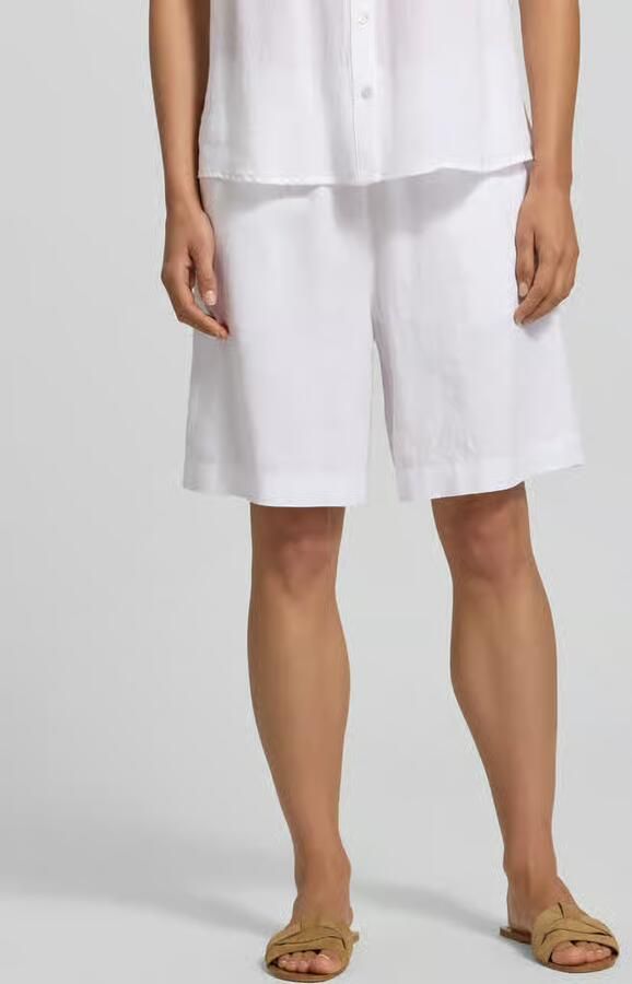 FREE QUENT Linnen korte broek met elastische tailleband model 'Lava' - Foto 3