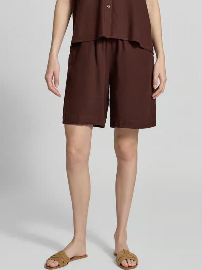 FREE QUENT Linnen korte broek met elastische tailleband model 'Lava' - Foto 2