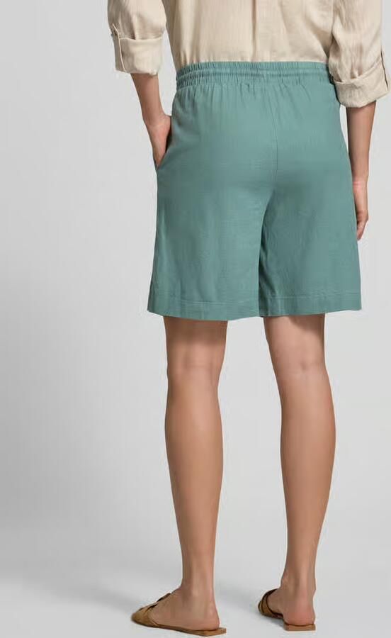 FREE QUENT Linnen korte broek met elastische tailleband model 'Lava' - Foto 4